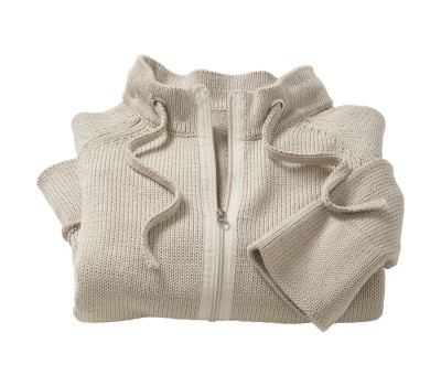 folded zip sweater