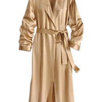 gold silk robe